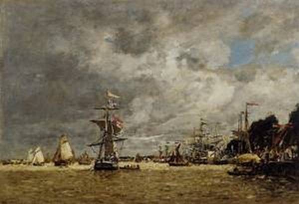 Anvers Boats on the Ecaut 1872